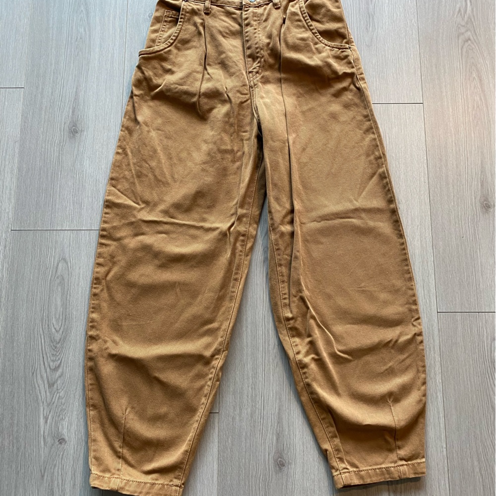 Zara barrel wide leg baggy jeans